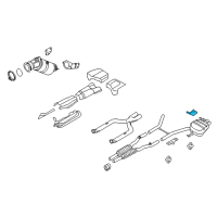 OEM 2010 BMW 760Li Bracket, Rear Silencer, Rear Left Diagram - 18-30-7-607-487