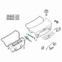 OEM BMW 323Ci Gas Pressurized Spring Diagram - 51-24-8-227-895