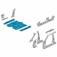 OEM 2002 Honda Accord Floor, FR. Diagram - 65100-S84-A22ZZ