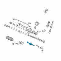OEM 2000 Acura TL End Set, Rack Diagram - 53010-S84-A01
