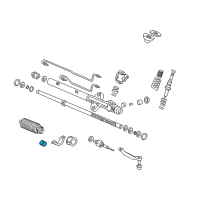 OEM 1999 Honda Accord Bush, Steering Gear Box Mounting Diagram - 53685-S84-A01