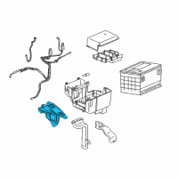 OEM Saturn Bracket-Battery Tray Support Diagram - 10399552