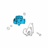 OEM 2005 Kia Optima Anti Lock Brakes Assembly Diagram - 5892038000