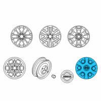 OEM 2021 Nissan Frontier Disc Wheel Cap Diagram - 40315-EA000