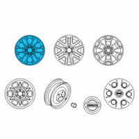 OEM 2015 Nissan Frontier Aluminum Wheel Diagram - 40300-9BK5A