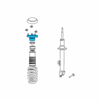 OEM 2009 Dodge Challenger Mount-STRUT Diagram - 4782387AB