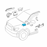 OEM 2010 Toyota Tundra Center Sensor Diagram - 89170-0C090