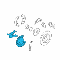 OEM Ford Escape Caliper Mount Diagram - CL8Z-2B540-B