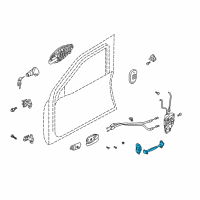 OEM 2008 Hyundai Tiburon Checker Assembly-Front Door, LH Diagram - 79380-2C000