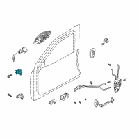 OEM 2003 Hyundai Tiburon Hinge Assembly-Door Upper, LH Diagram - 79310-2C000