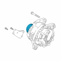 OEM 2017 Hyundai Elantra GT Pulley-Generator Diagram - 37320-2E000