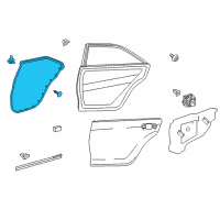 OEM 2017 Toyota Camry Surround Weatherstrip Diagram - 67871-06150