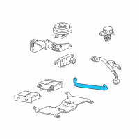 OEM 2000 Mercury Mountaineer Hose Diagram - 1L3Z-9P761-BA