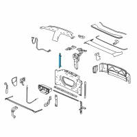 OEM 2004 Chevrolet SSR Cylinder, Roof Retractable Diagram - 88980385