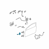 OEM 2007 Honda Civic Checker, Left Front Door Diagram - 72380-SVA-A01