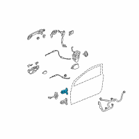 OEM Honda Civic Hinge, Right Front Door (Upper) Diagram - 67410-S5P-A01ZZ