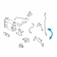 OEM 2014 Nissan Cube Air Fuel Ratio Sensor Diagram - 22693-1JA0A