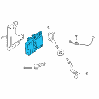 OEM 2018 Lincoln MKX EEC Module Diagram - FL3Z-12A650-BEBNP