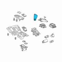 OEM 2016 Lexus NX200t Knob Sub-Assembly, Shift Diagram - 33504-0E180-C0