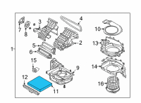 OEM 2021 Hyundai Elantra CABIN AIR FILTER Diagram - L1C79-AC000