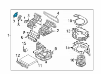 OEM 2020 Hyundai Elantra Mode Actuator Diagram - 97154-F2000