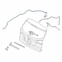 OEM 2016 Ford Escape Washer Hose Diagram - CJ5Z-17A605-B