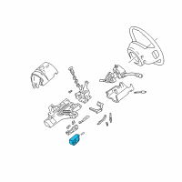 OEM 1996 Ford E-150 Econoline Club Wagon Ignition Switch Diagram - F5TZ-11572-A