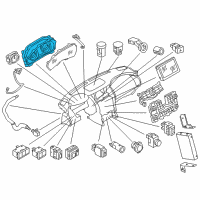 OEM Infiniti Speedometer Assembly Diagram - 24820-5ZM1B