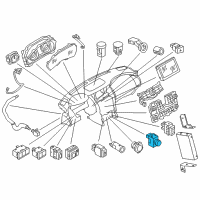 OEM 2016 Infiniti QX80 Switch-A/C Diagram - 25170-JJ51C