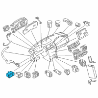 OEM 2014 Infiniti QX80 Switch Assy-3 Functions Diagram - 251B3-3ZD2A