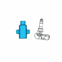 OEM Dodge Durango Module-Tire Pressure Monitoring Diagram - 56029401AH