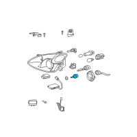 OEM 2007 Lexus IS350 Motor, Headlamp Leveling Diagram - 85661-48030