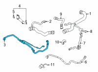 OEM 2022 BMW X4 HOSE COOLANT RADIATOR INTAKE Diagram - 17-12-9-845-508