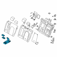 OEM 2017 Lincoln MKZ Armrest Assembly Diagram - HP5Z-5467112-HA