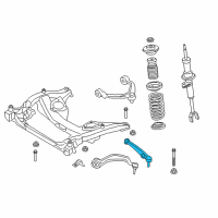 OEM 2017 BMW 640i Bottom Rubber Mount Wishbone, Left Diagram - 31-12-6-794-203