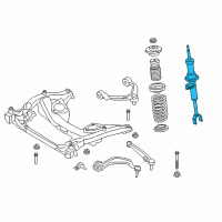 OEM 2014 BMW 650i Front Left Spring Strut Diagram - 31-31-6-860-747