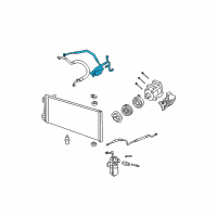 OEM 2008 Lincoln Mark LT AC Tube Diagram - 8L3Z-19972-B