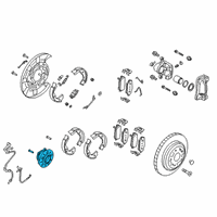 OEM 2019 Kia Stinger Front Wheel Hub Assembly Diagram - 51750J5500