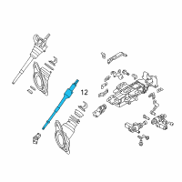 OEM 2018 Infiniti Q70L Shaft-Lower Diagram - 48822-1MA0A