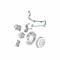 OEM 2006 Chrysler Pacifica Sensor-Anti-Lock Brakes Diagram - 5166545AB