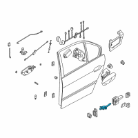 OEM 1999 BMW 740iL Rear Door Brake Diagram - 51-22-8-171-672