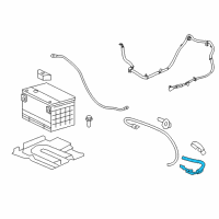 OEM 2008 Cadillac CTS Positive Cable Diagram - 25833061