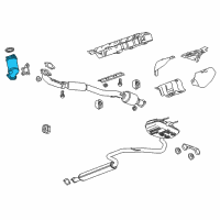 OEM 2015 Chevrolet Malibu Catalytic Converter Diagram - 12656264