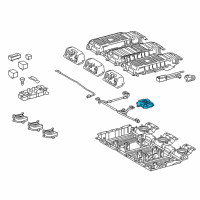 OEM Lexus RX450hL Sensor, Battery Volt Diagram - 89892-48070