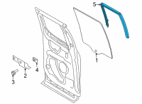 OEM 2018 Ford F-150 Run Channel Diagram - FL3Z-1825767-A