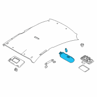 OEM Nissan Versa LAMP ASSY MAP Diagram - 26430-BC40C