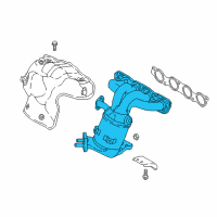 OEM 2018 Hyundai Ioniq Exhaust Manifold Assembly Diagram - 28510-03HA4