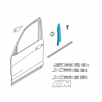 OEM 2014 BMW X1 Finisher B-Pillar, Outer Left Diagram - 51-33-2-990-877