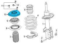 OEM Ford Maverick MOUNTING ASY Diagram - LX6Z-3A197-G