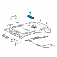 OEM 2016 Lexus ES300h Lamp Assy, Spot Diagram - 81360-48120-A0